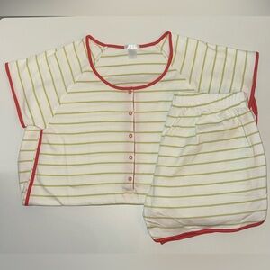 LAKE Pajamas Woman’s Maternity Short Sleeve Nursing Set XS NWOT